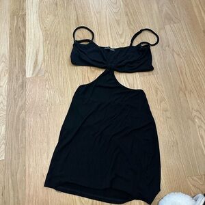 Black Cut out mini dress